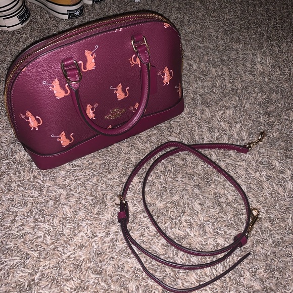 coach cat purse